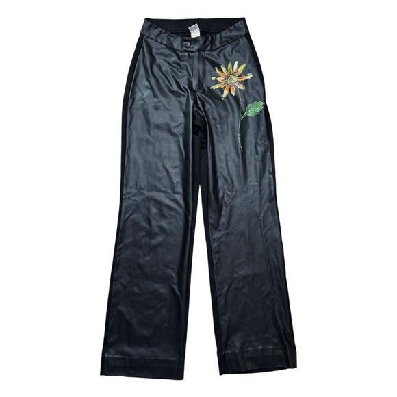 Vintage Pants - vintage 90s faux leather pants